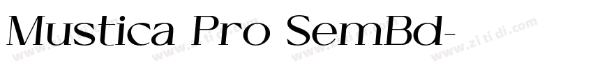 Mustica Pro SemBd字体转换